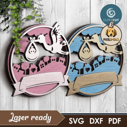 ciguena-con-bebe-recien-nacido-creativo-digital Ciguena Con Bebe Recien Nacido Creativo Digital